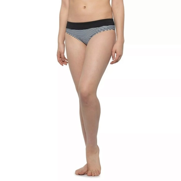 Carve Designs Bikini Bottom NWOT Stripes Black and White Size Large - Picture 8 of 8